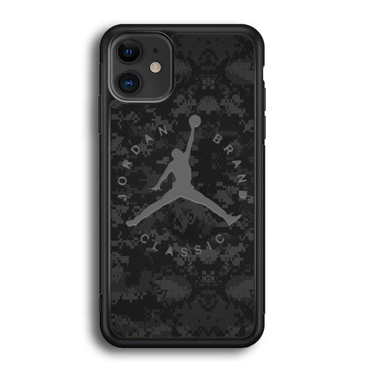 Jordan Black Pixel Camo iPhone 12 Case