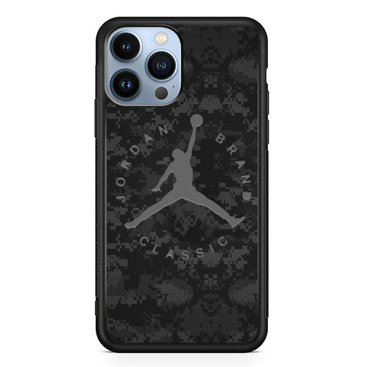 Jordan Black Pixel Camo iPhone 13 Pro Case