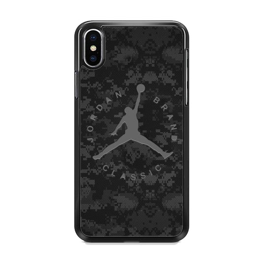 Jordan Black Pixel Camo iPhone X Case