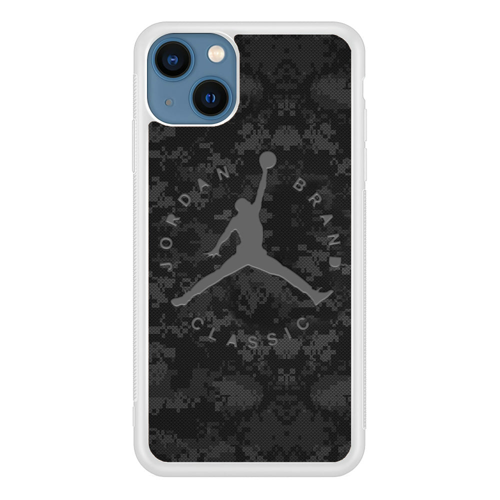 Jordan Black Pixel Camo iPhone 13 Case