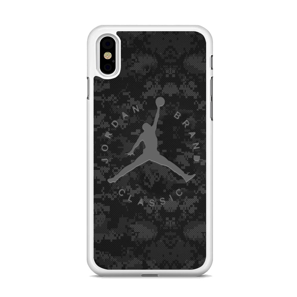 Jordan Black Pixel Camo iPhone X Case