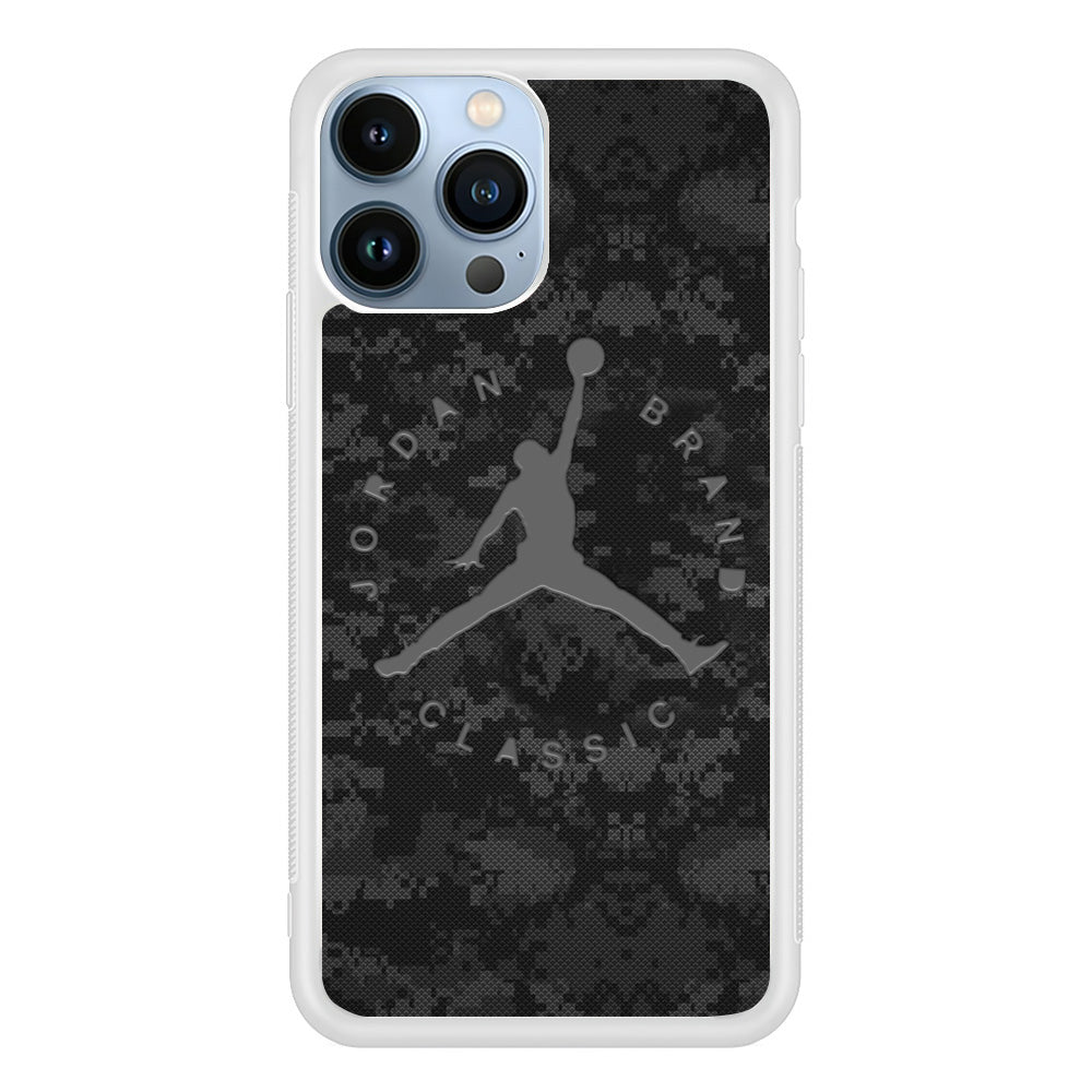 Jordan Black Pixel Camo iPhone 13 Pro Max Case