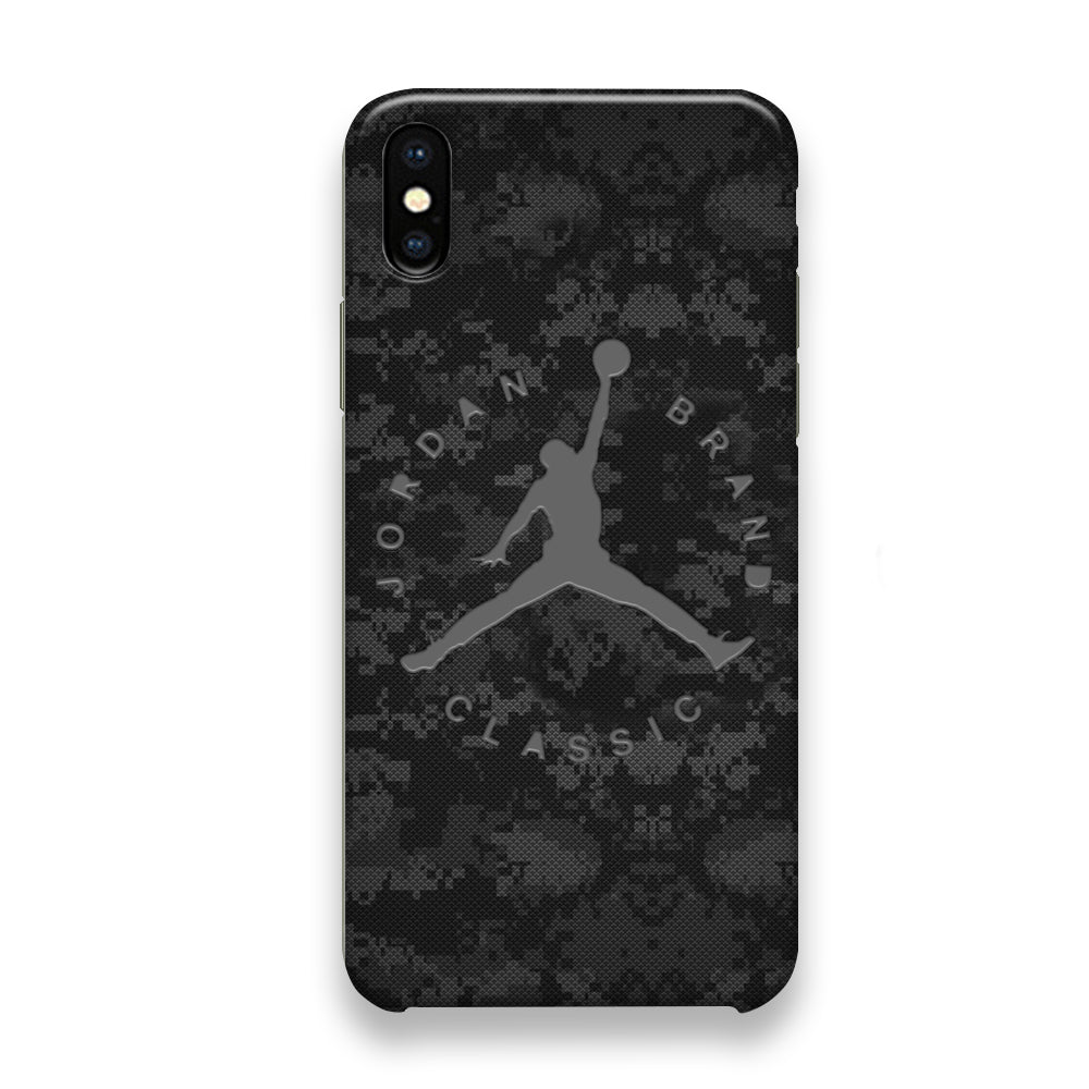 Jordan Black Pixel Camo iPhone X Case