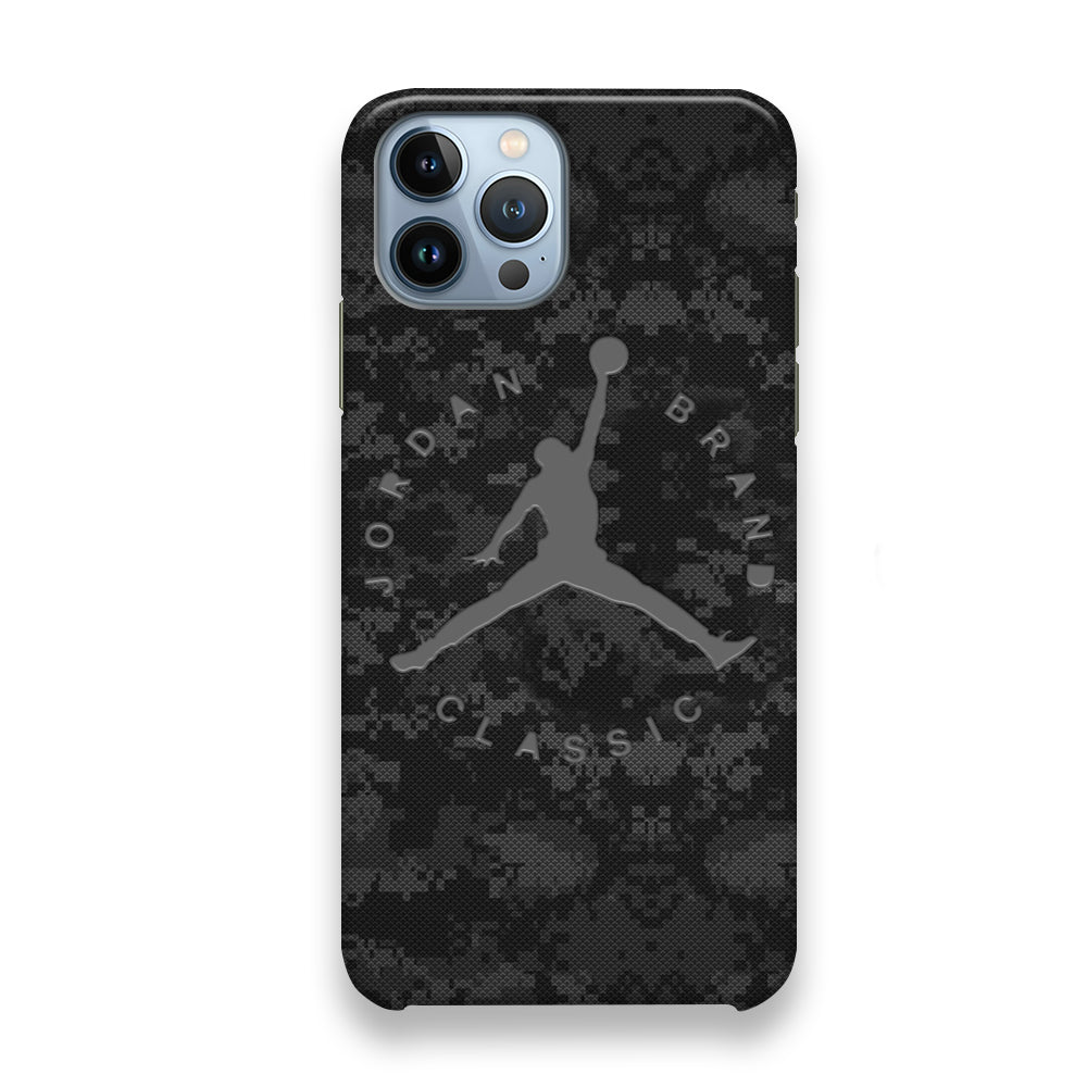 Jordan Black Pixel Camo iPhone 13 Case