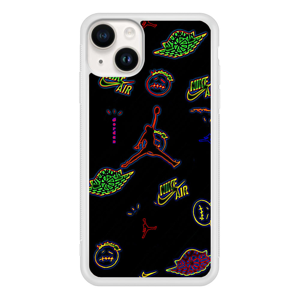 Jordan Black Wall Sticker iPhone 14 Case