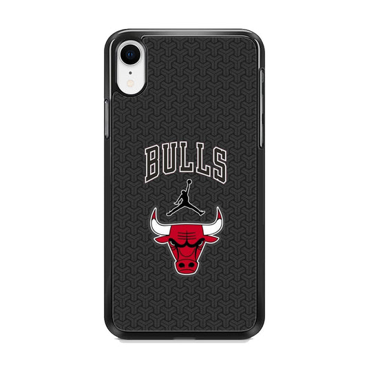 Jordan Bulls Pattern iPhone XR Case