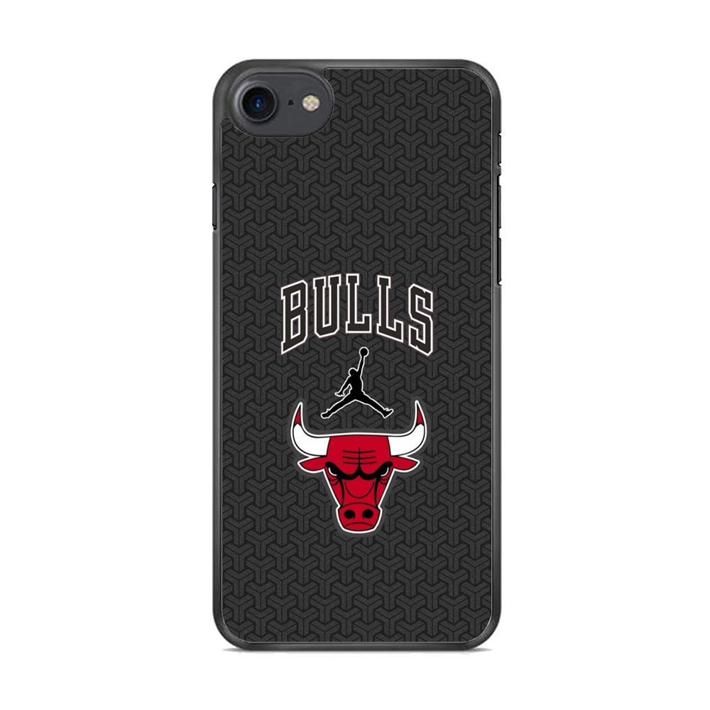 Jordan Bulls Pattern iPhone 8 Case