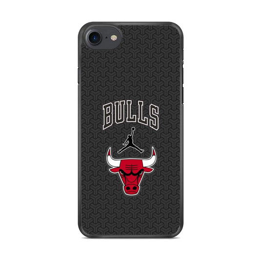 Jordan Bulls Pattern iPhone 8 Case