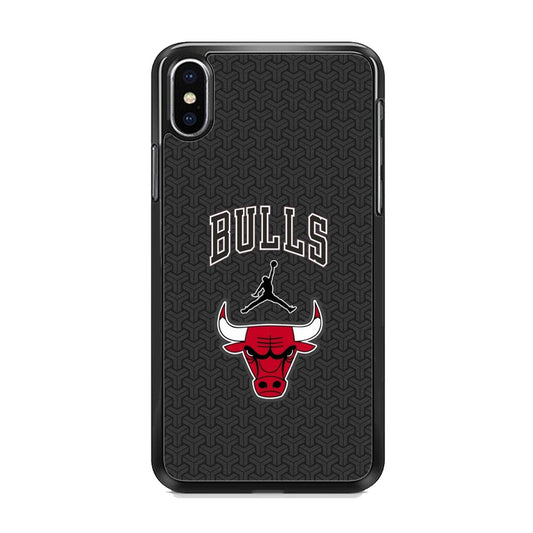 Jordan Bulls Pattern iPhone X Case