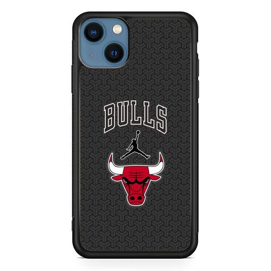 Jordan Bulls Pattern iPhone 13 Case