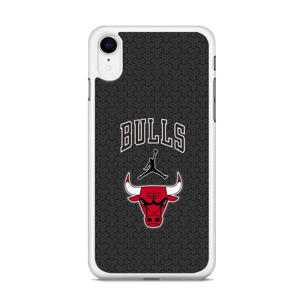 Jordan Bulls Pattern iPhone XR Case