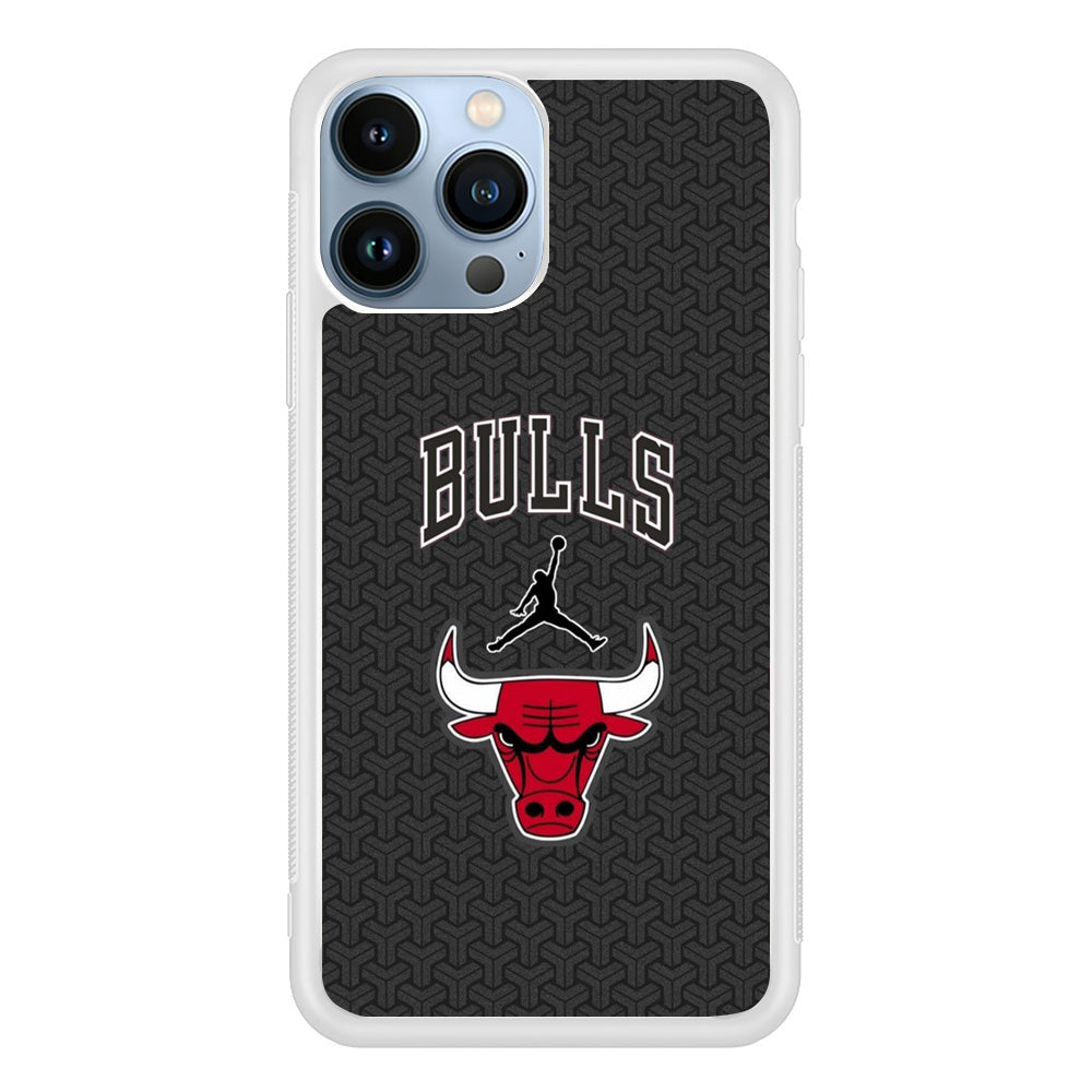 Jordan Bulls Pattern iPhone 13 Pro Case