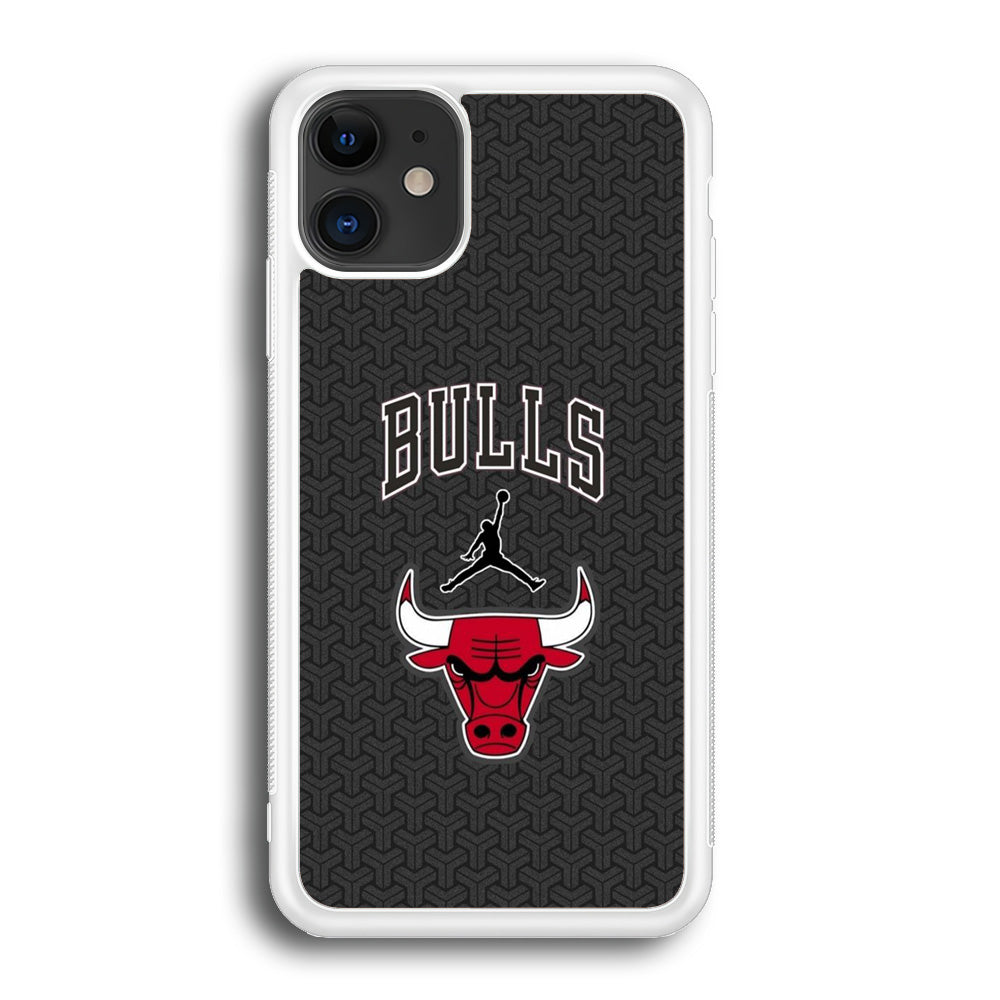 Jordan Bulls Pattern iPhone 12 Case