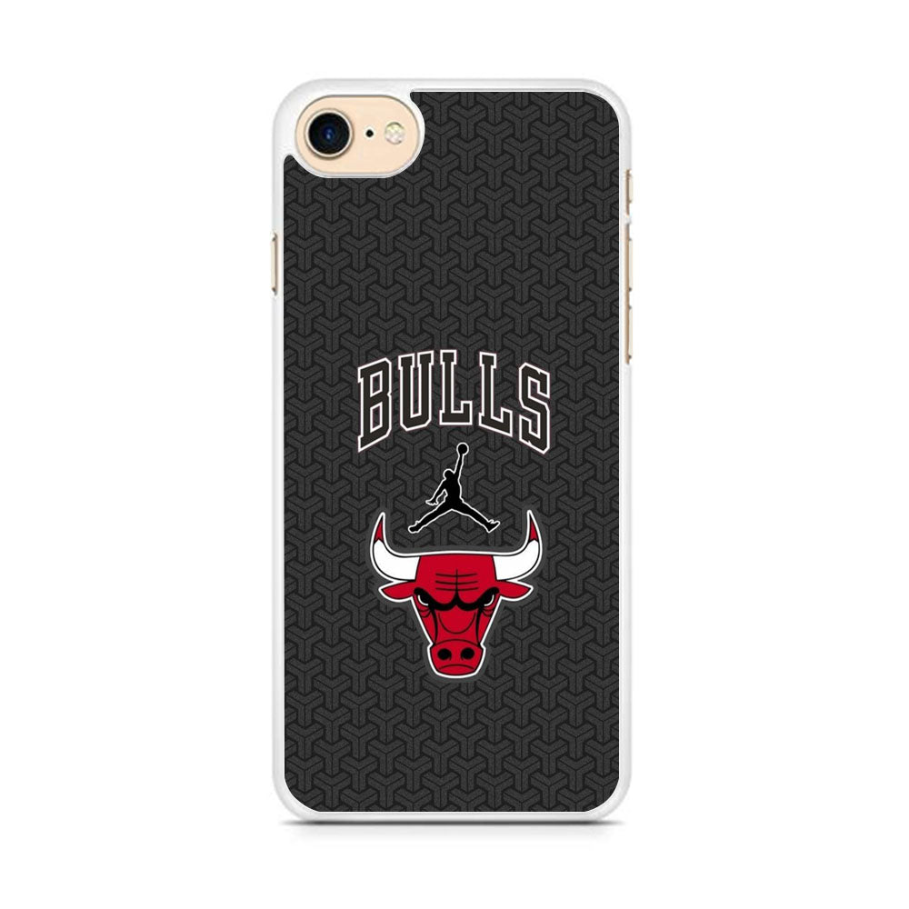 Jordan Bulls Pattern iPhone 7 Case