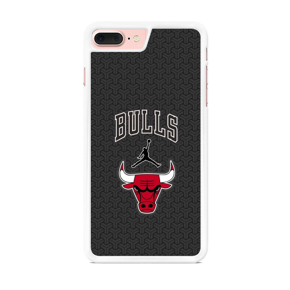 Jordan Bulls Pattern iPhone 8 Plus Case