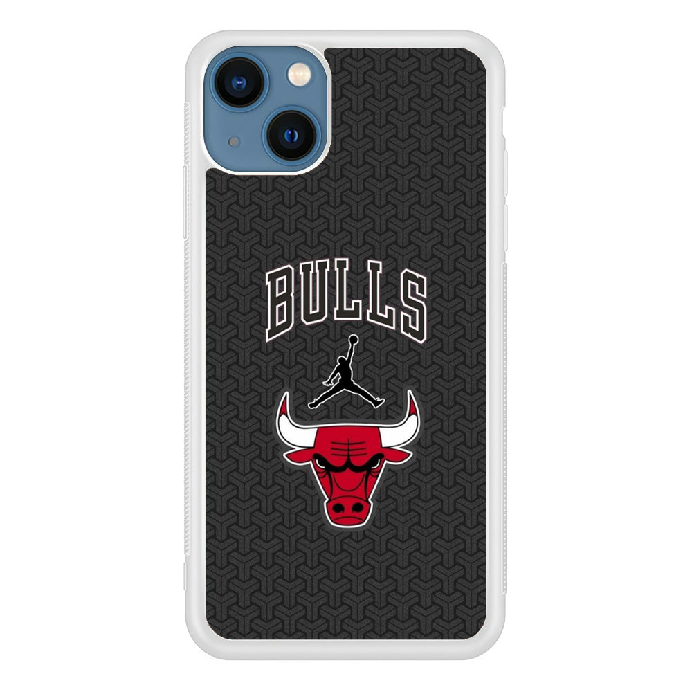 Jordan Bulls Pattern iPhone 13 Case