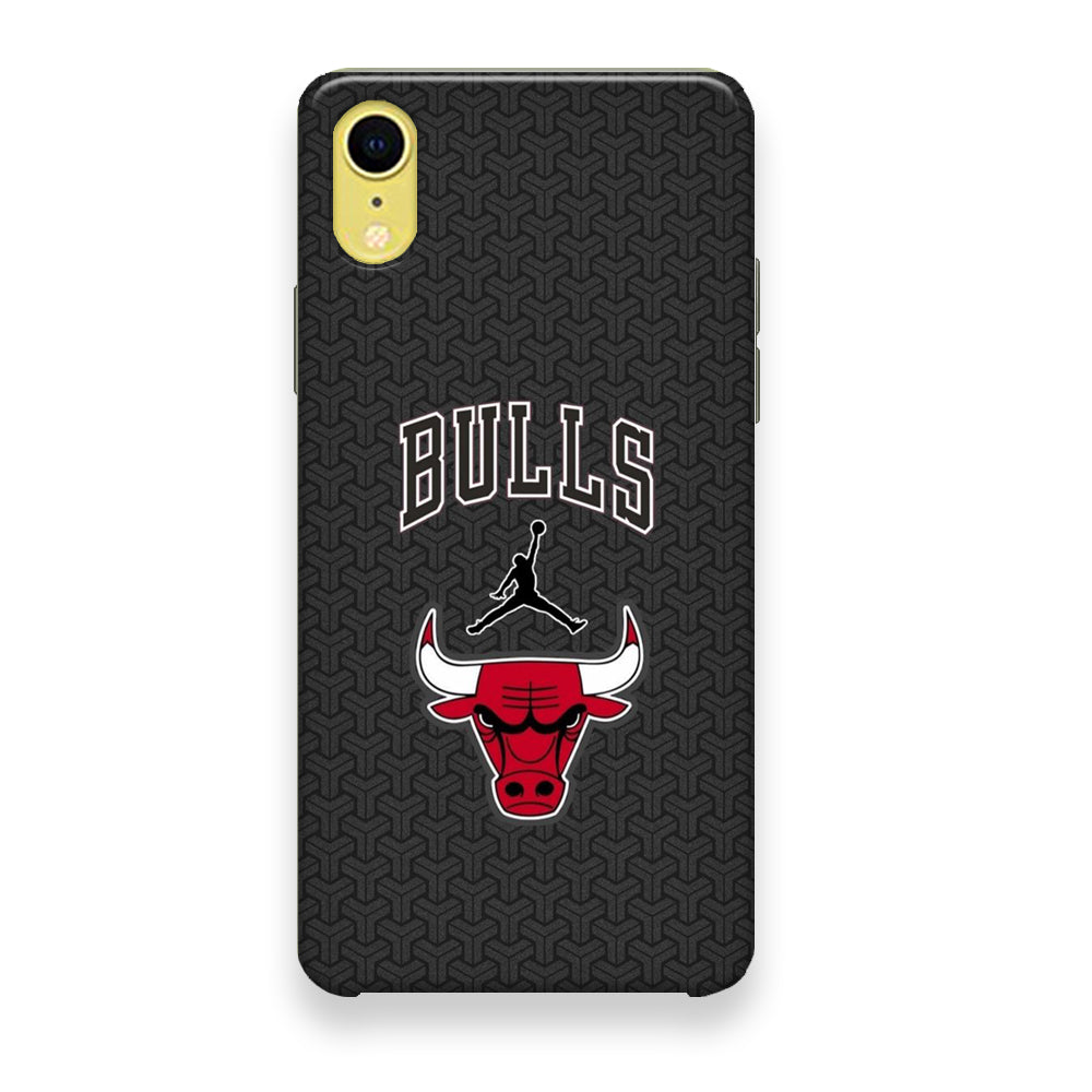 Jordan Bulls Pattern iPhone XR Case