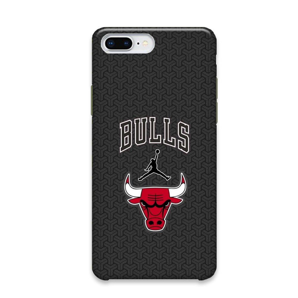 Jordan Bulls Pattern iPhone 8 Plus Case