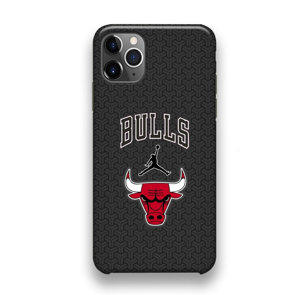 Jordan Bulls Pattern iPhone 11 Pro Case