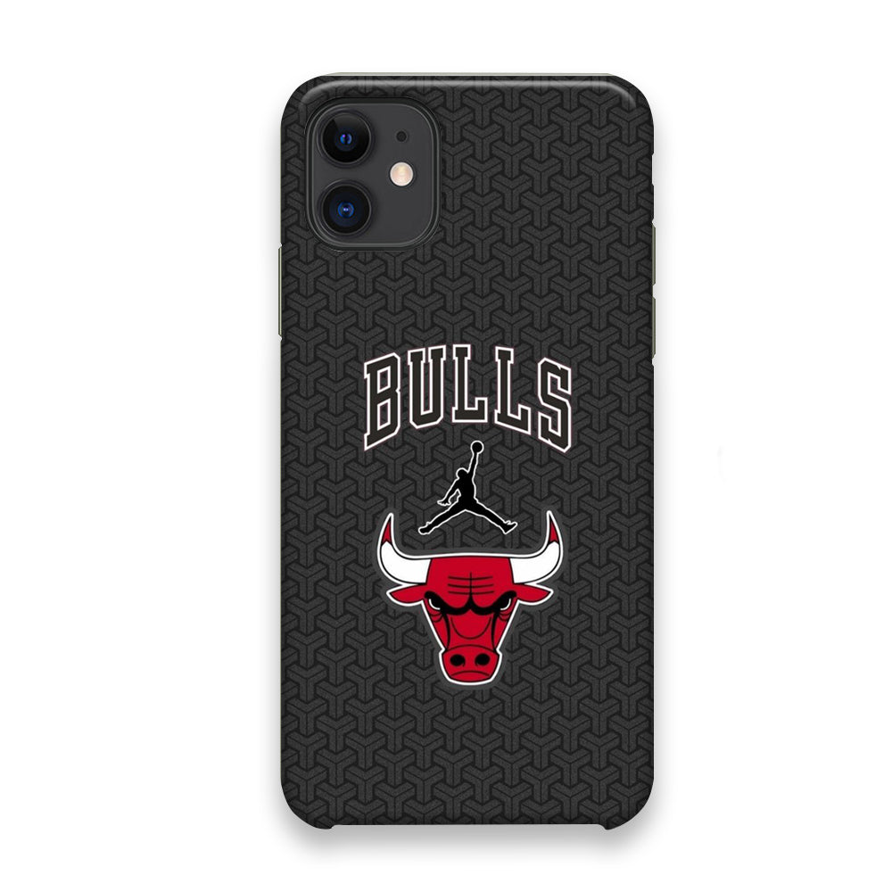 Jordan Bulls Pattern iPhone 11 Case