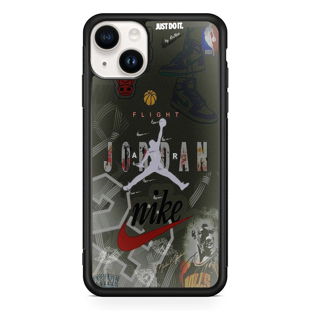 Jordan Flight Basketball Gradation iPhone 14 Case