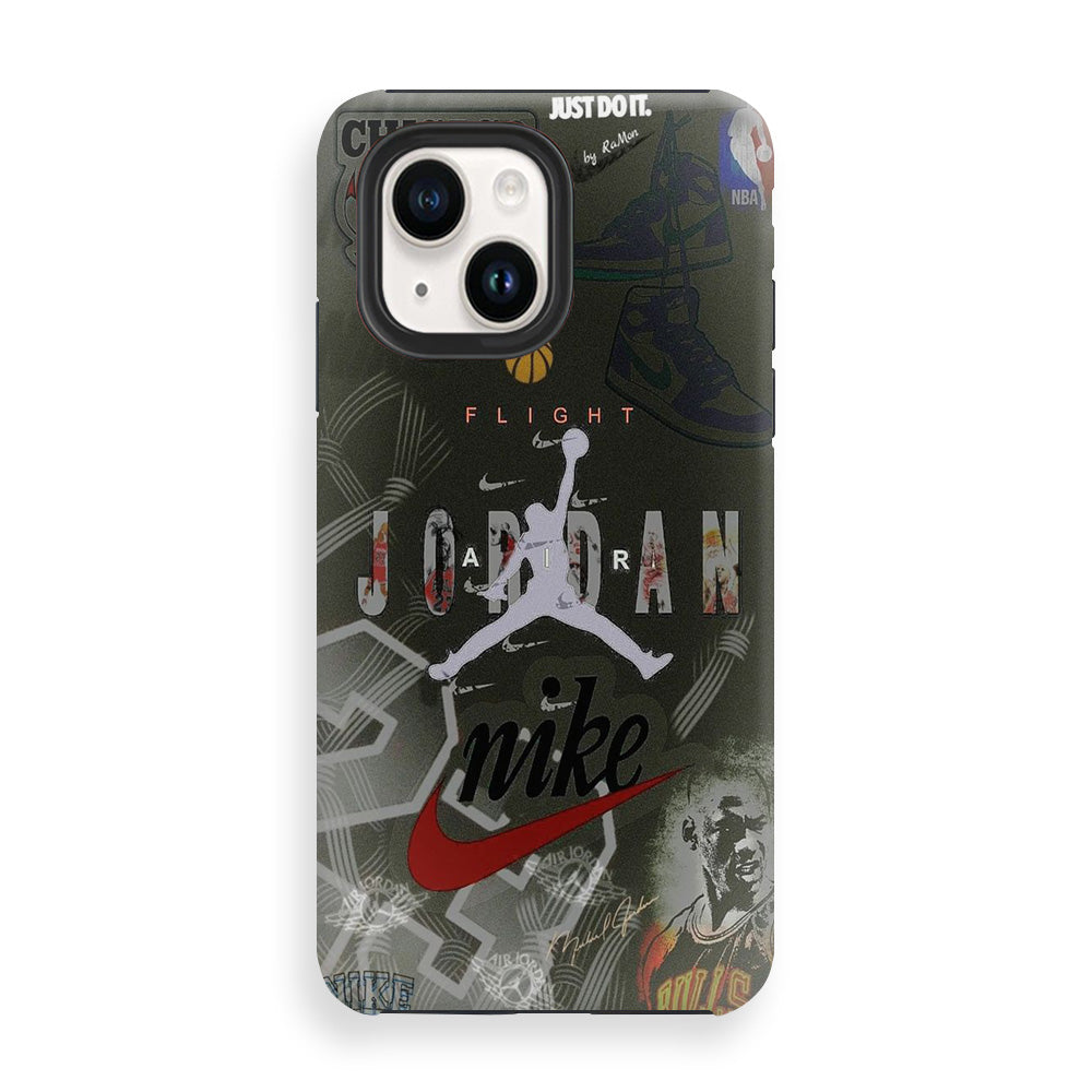 Jordan Flight Basketball Gradation iPhone 15 Case