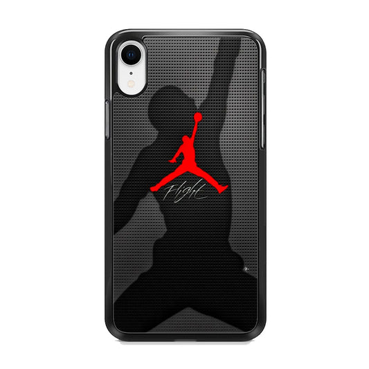 Jordan Flight Black Shadow iPhone XR Case