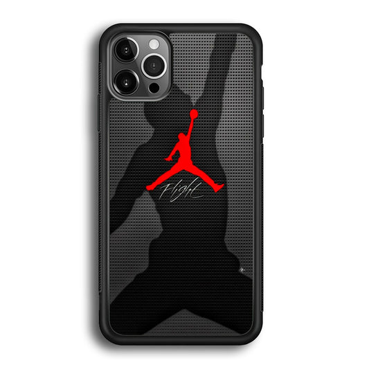 Jordan Flight Black Shadow iPhone 12 Pro Case