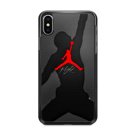 Jordan Flight Black Shadow iPhone X Case