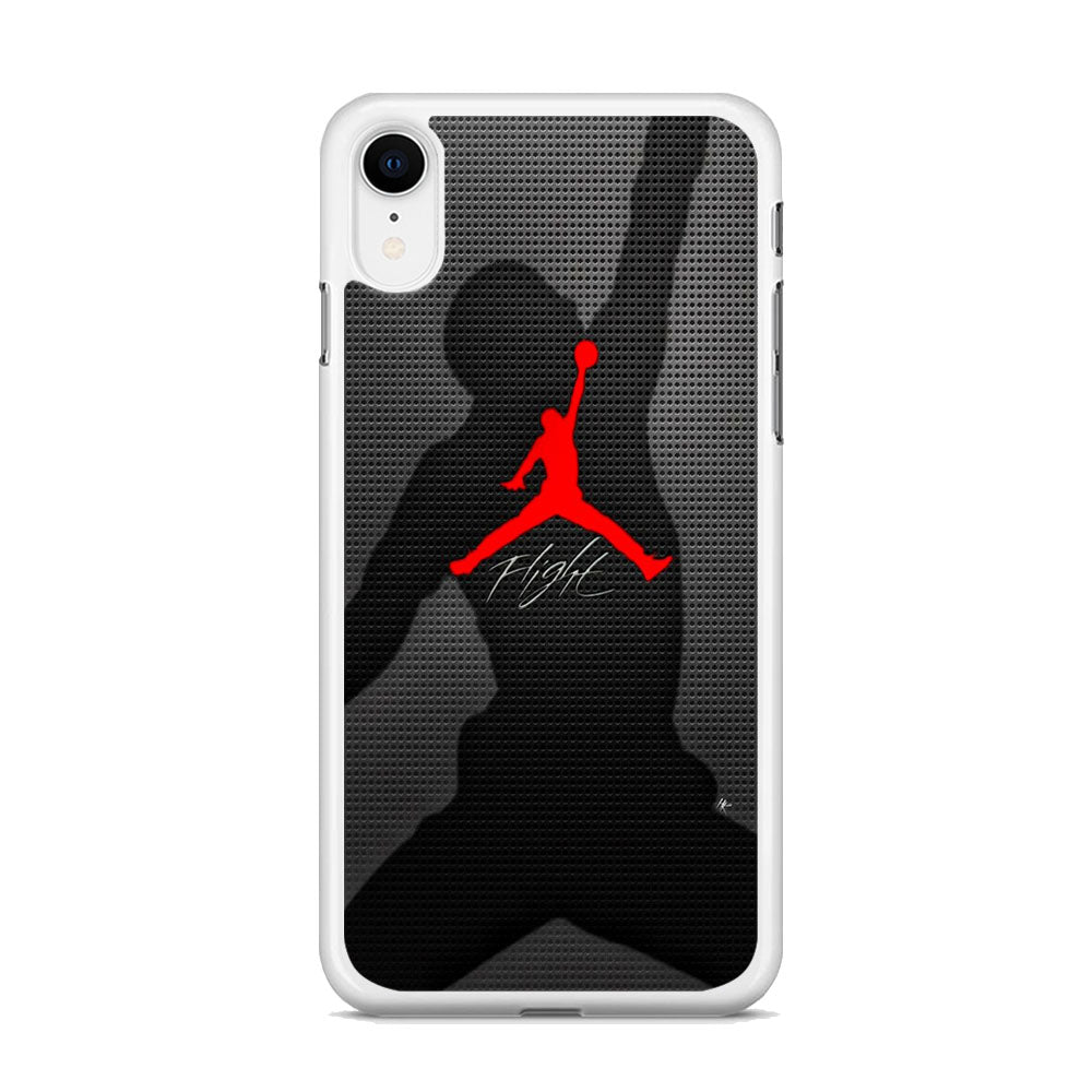 Jordan Flight Black Shadow iPhone XR Case