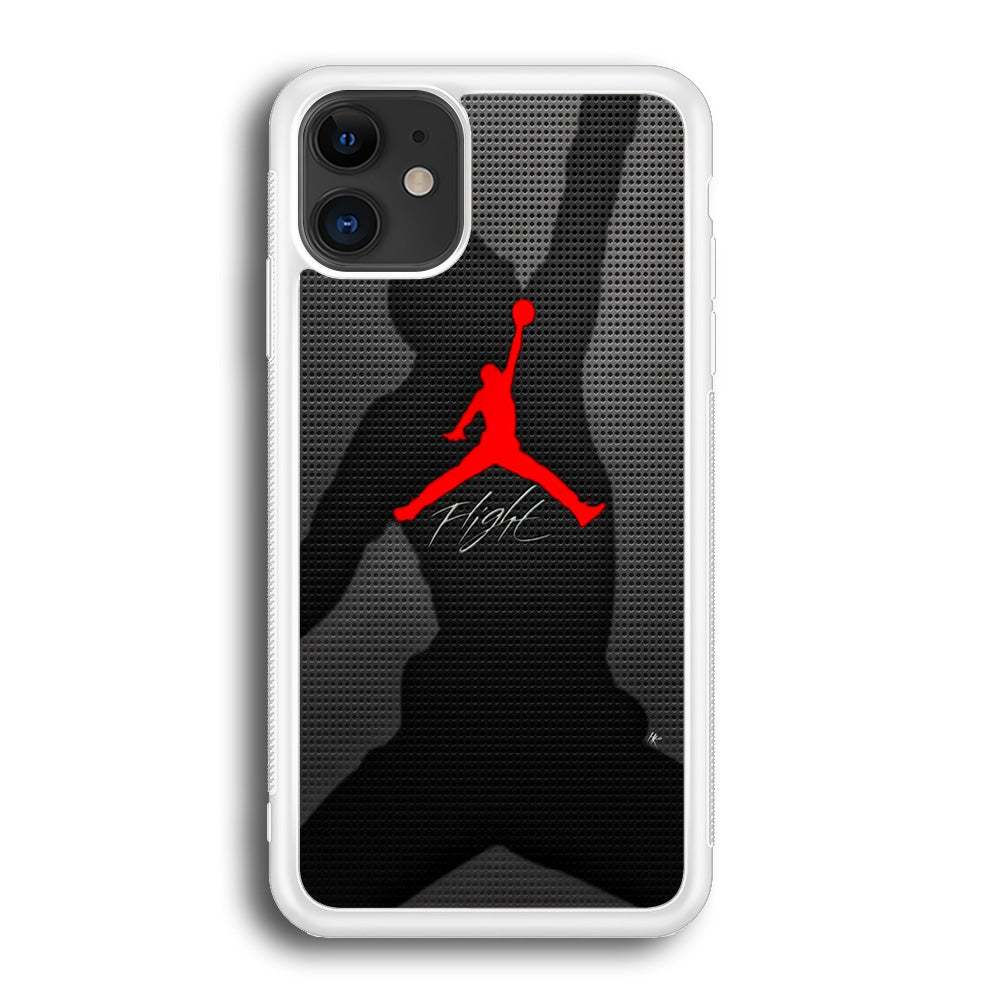 Jordan Flight Black Shadow iPhone 12 Case