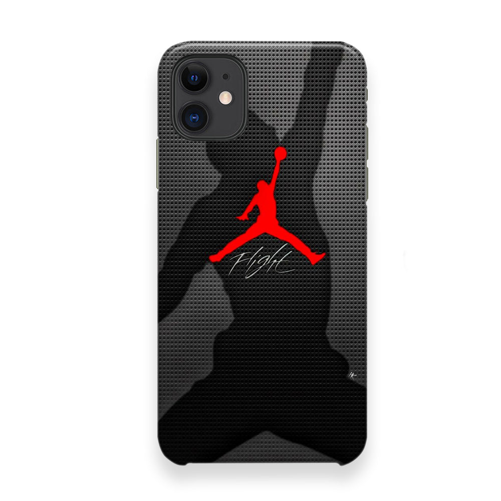 Jordan Flight Black Shadow iPhone 12 Case