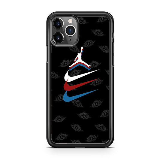 Jordan Nike Logo Black Wall iPhone 11 Pro Case