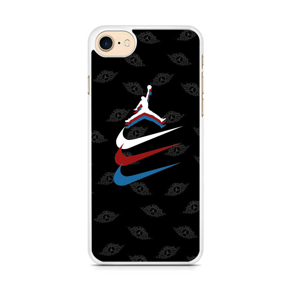 Jordan Nike Logo Black Wall iPhone 7 Case