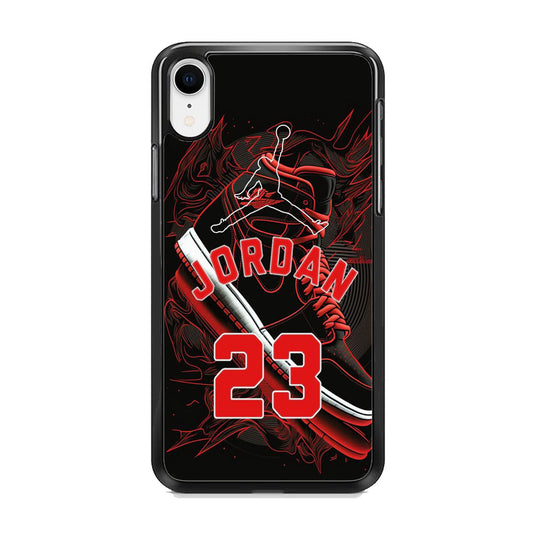 Jordan Red Air Running Background iPhone XR Case