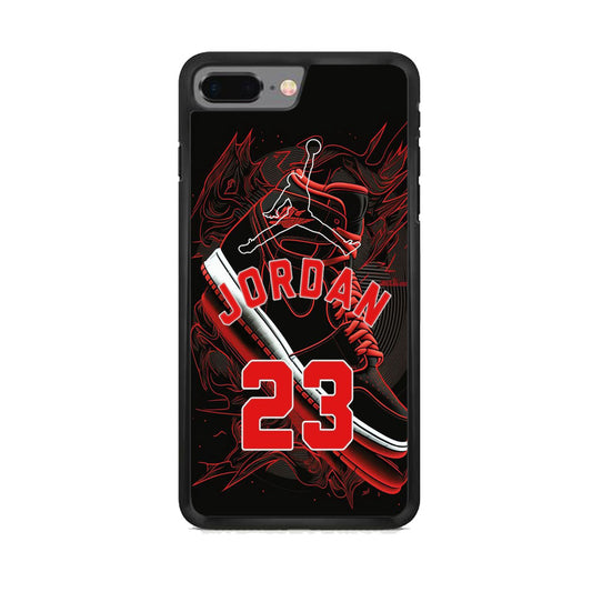 Jordan Red Air Running Background iPhone 8 Plus Case