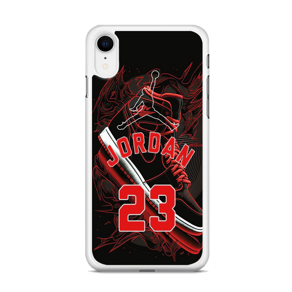 Jordan Red Air Running Background iPhone XR Case