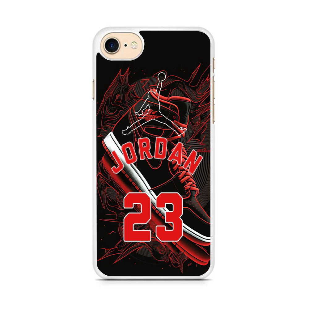 Jordan Red Air Running Background iPhone 7 Case