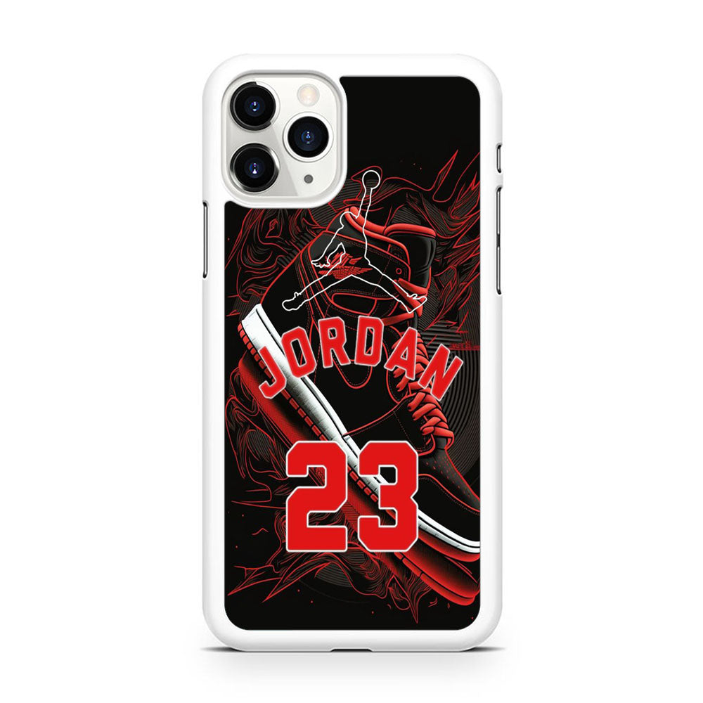 Jordan Red Air Running Background iPhone 11 Pro Case