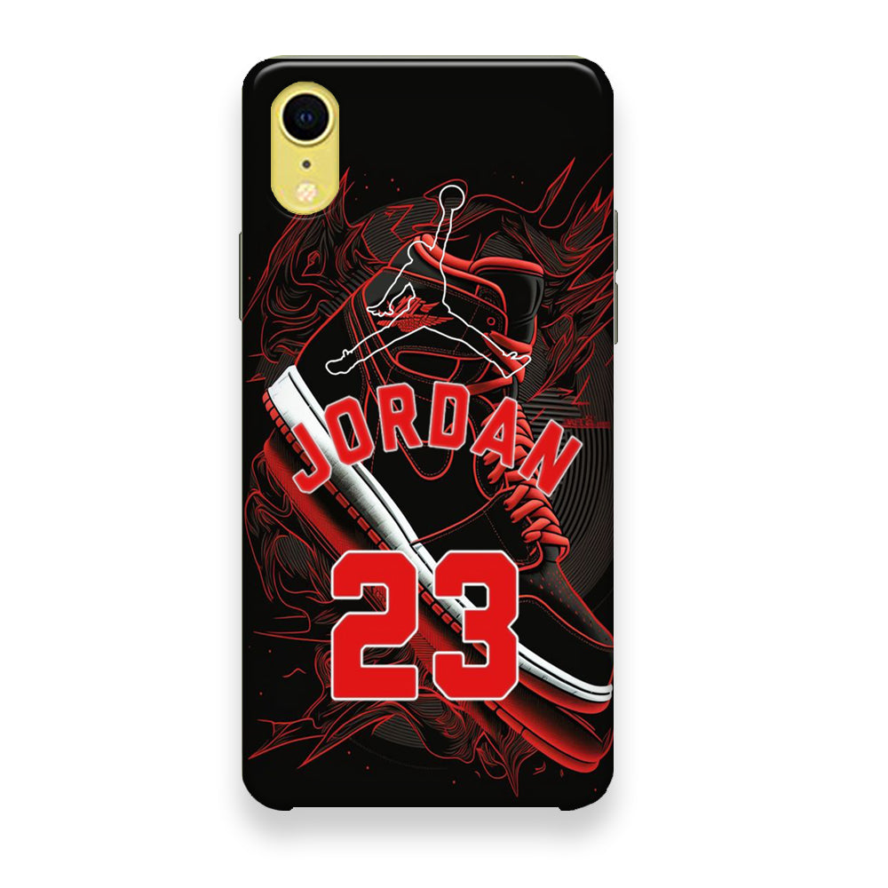 Jordan Red Air Running Background iPhone XR Case