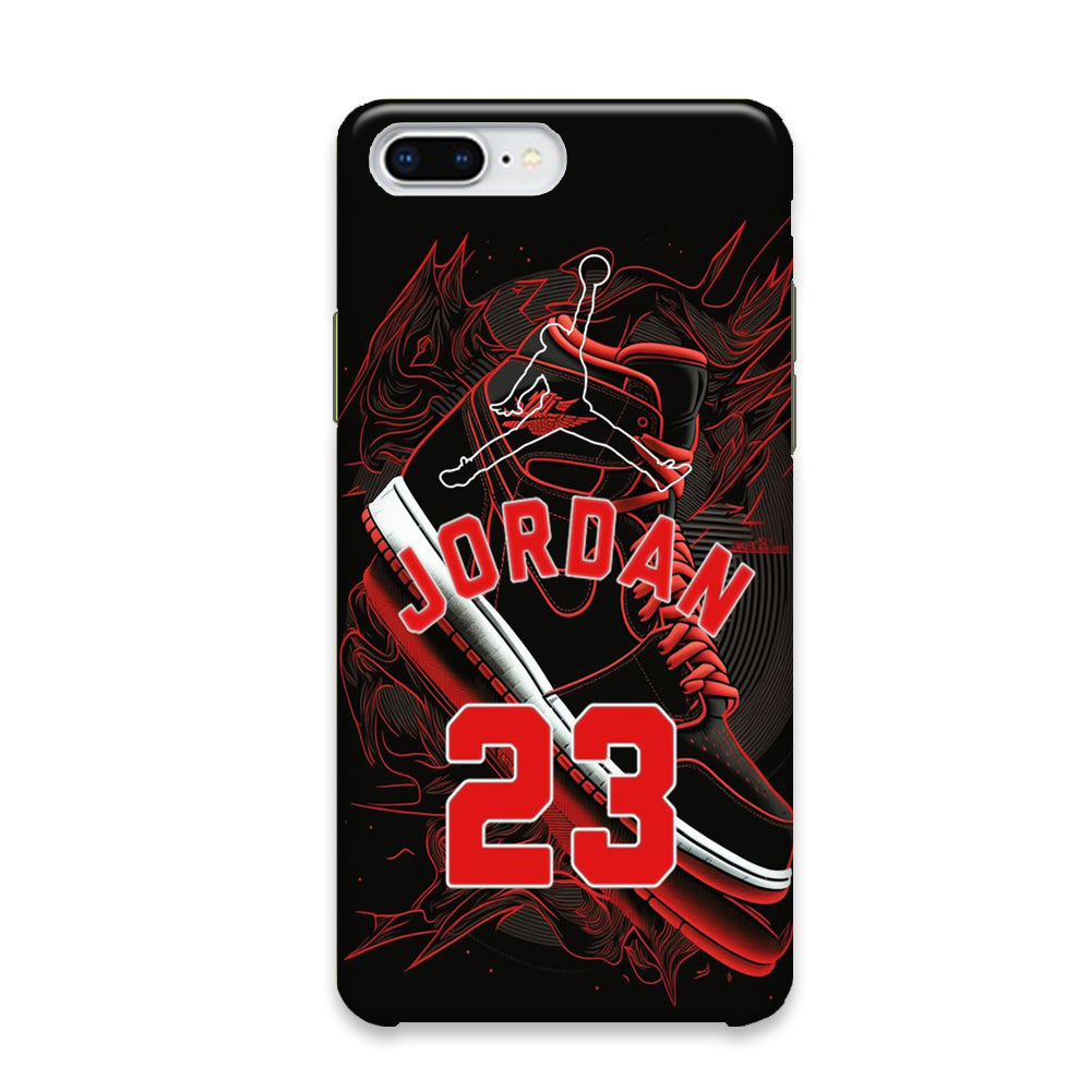 Jordan Red Air Running Background iPhone 8 Plus Case