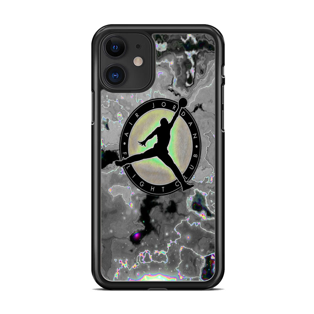 Jordan Silver Fluid Marble iPhone 11 Case