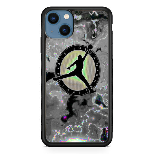 Jordan Silver Fluid Marble iPhone 13 Case