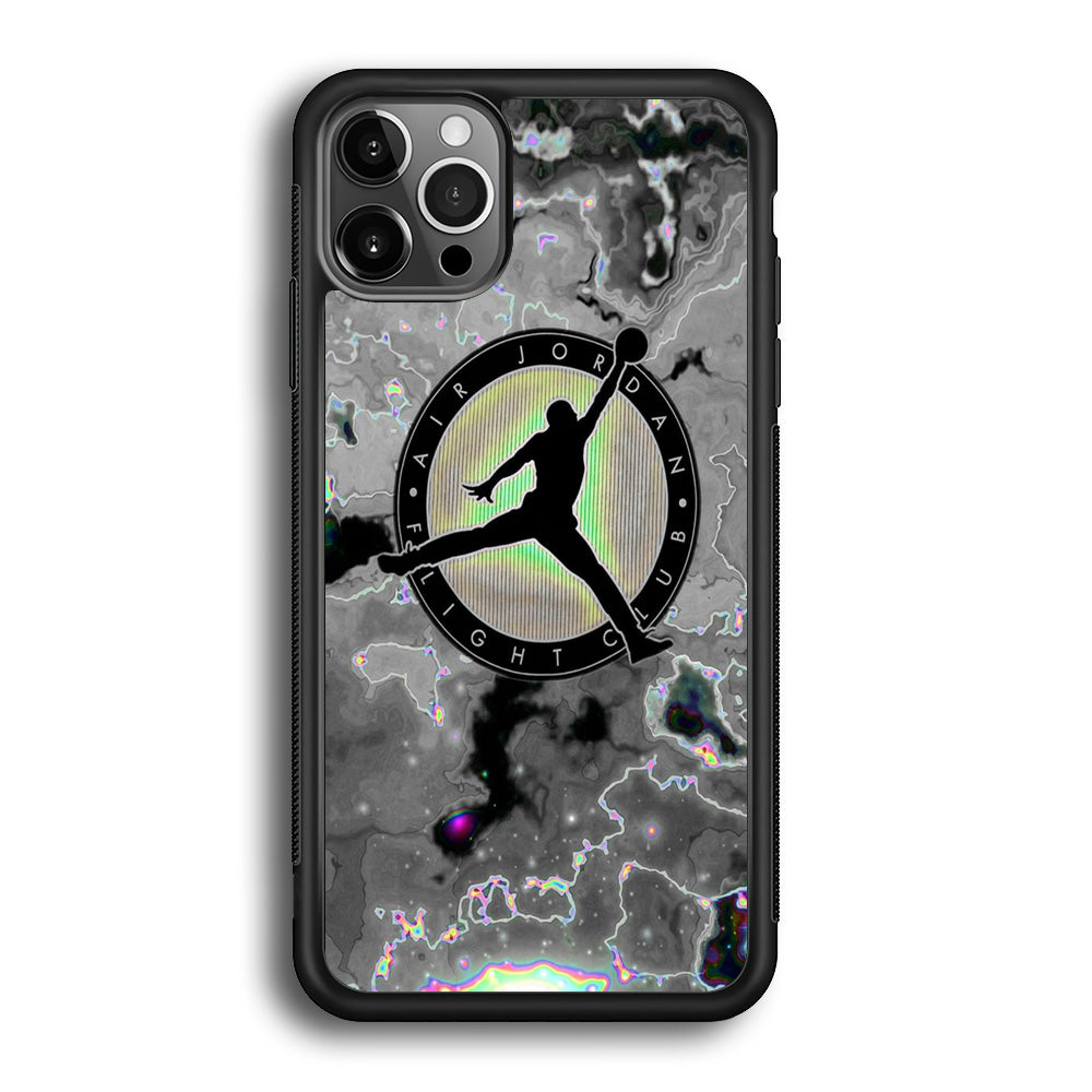 Jordan Silver Fluid Marble iPhone 12 Pro Case