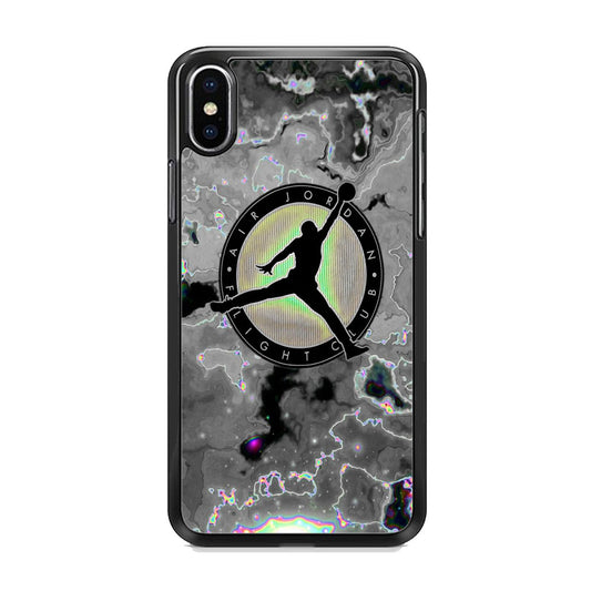 Jordan Silver Fluid Marble iPhone Xs Case