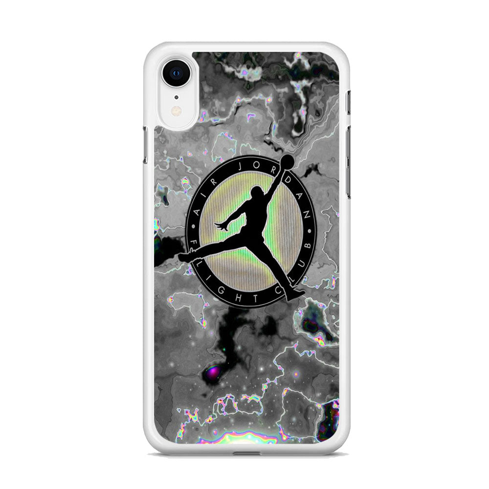 Jordan Silver Fluid Marble iPhone XR Case