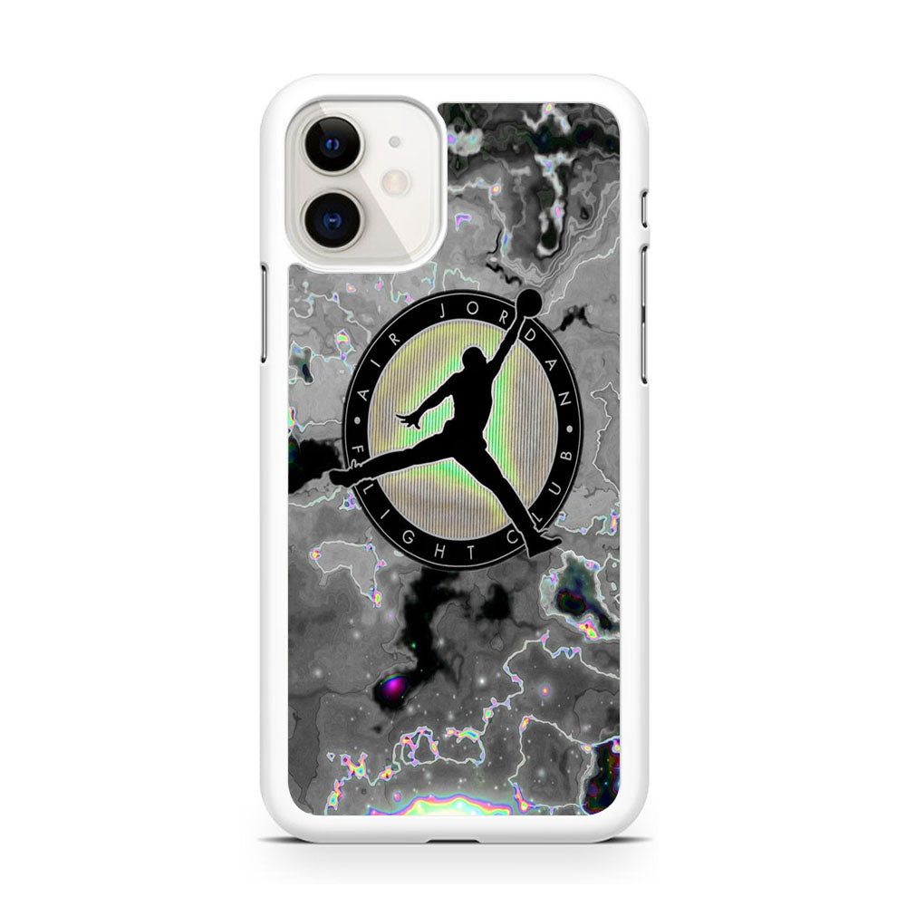 Jordan Silver Fluid Marble iPhone 11 Case