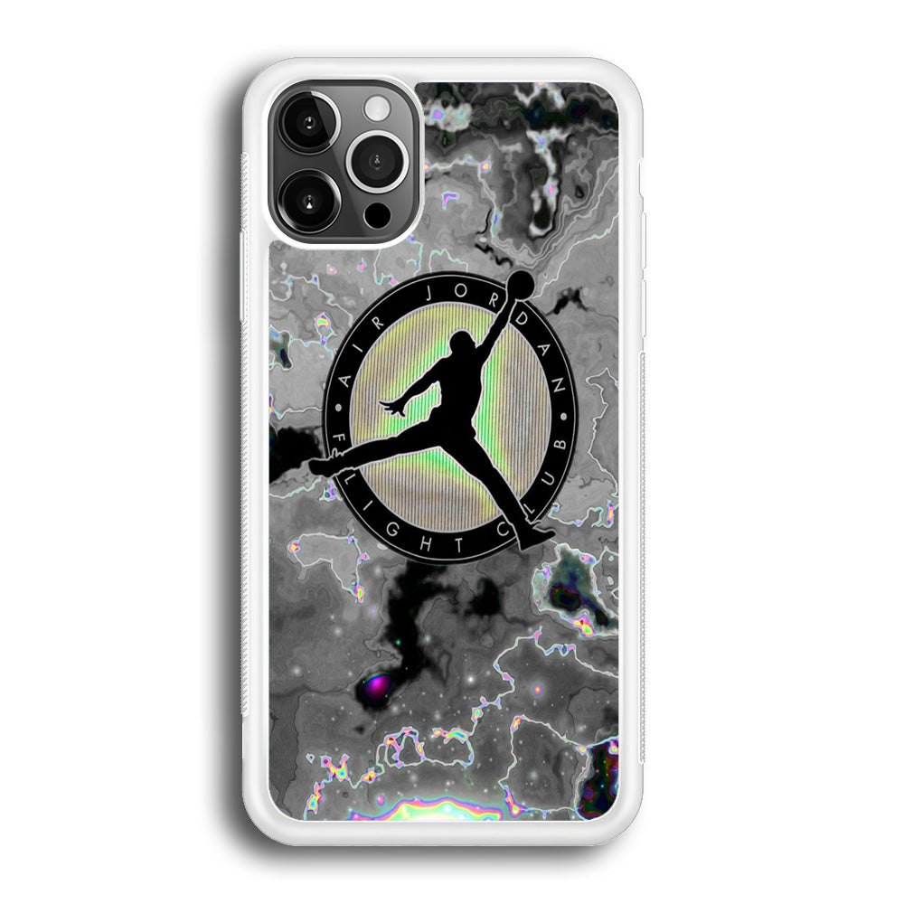 Jordan Silver Fluid Marble iPhone 12 Pro Case