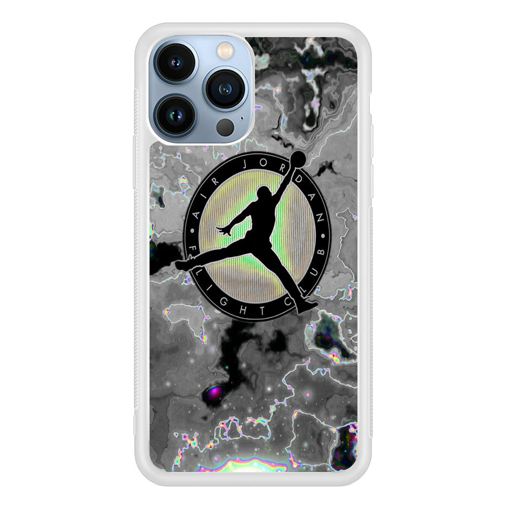 Jordan Silver Fluid Marble iPhone 13 Pro Max Case