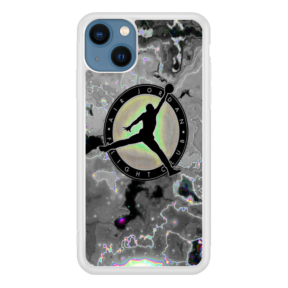 Jordan Silver Fluid Marble iPhone 13 Case